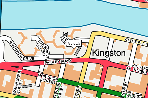 G5 8EG map - OS OpenMap – Local (Ordnance Survey)