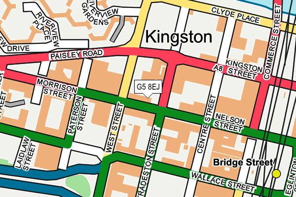 G5 8EJ map - OS OpenMap – Local (Ordnance Survey)