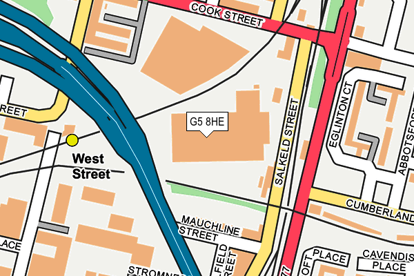 G5 8HE map - OS OpenMap – Local (Ordnance Survey)