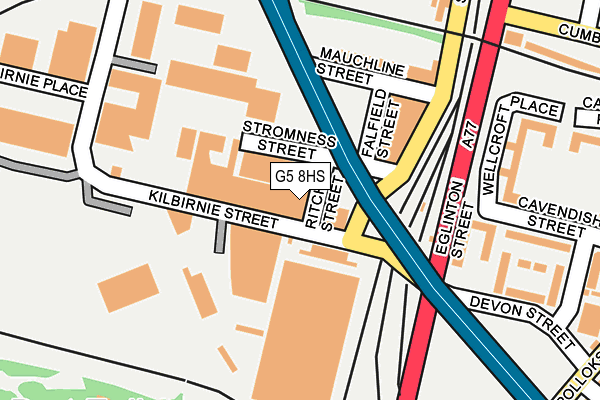 G5 8HS map - OS OpenMap – Local (Ordnance Survey)