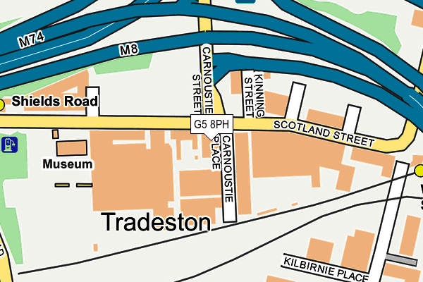 G5 8PH map - OS OpenMap – Local (Ordnance Survey)