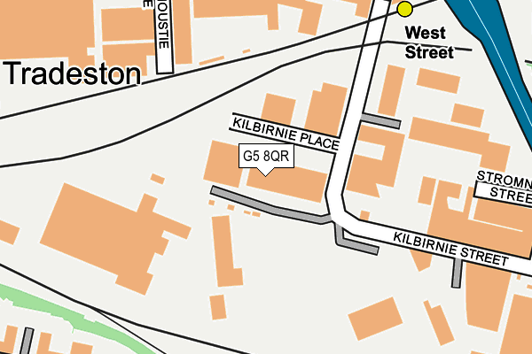 G5 8QR map - OS OpenMap – Local (Ordnance Survey)