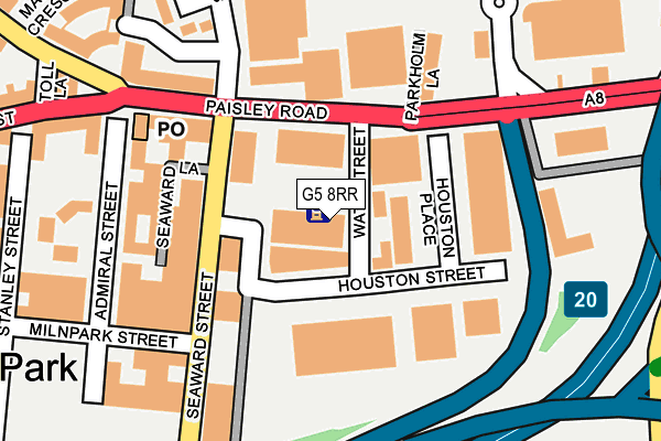 G5 8RR map - OS OpenMap – Local (Ordnance Survey)