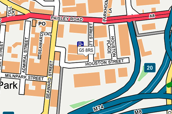 G5 8RS map - OS OpenMap – Local (Ordnance Survey)