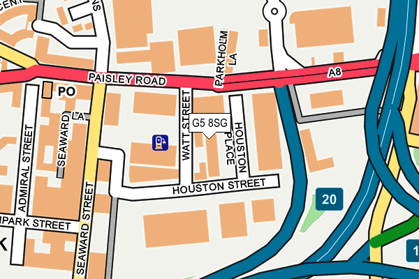 G5 8SG map - OS OpenMap – Local (Ordnance Survey)