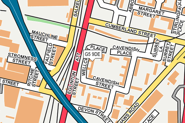 G5 9DE map - OS OpenMap – Local (Ordnance Survey)