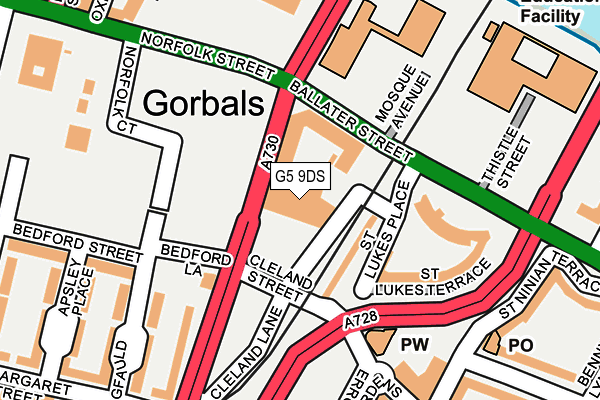 G5 9DS map - OS OpenMap – Local (Ordnance Survey)