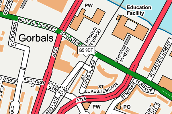 G5 9DT map - OS OpenMap – Local (Ordnance Survey)