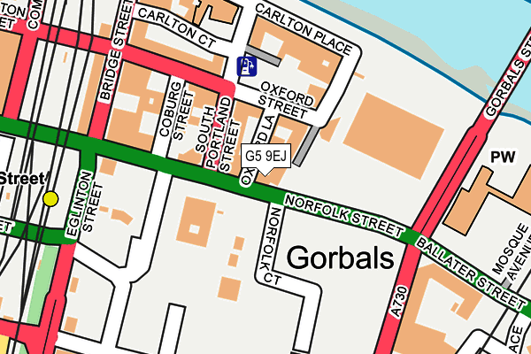 G5 9EJ map - OS OpenMap – Local (Ordnance Survey)