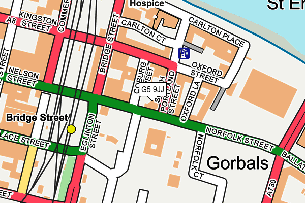 G5 9JJ map - OS OpenMap – Local (Ordnance Survey)