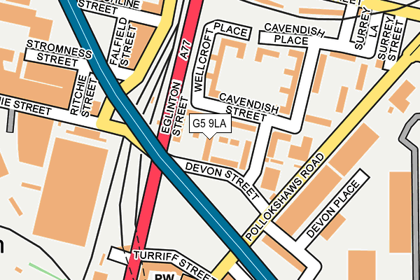 G5 9LA map - OS OpenMap – Local (Ordnance Survey)
