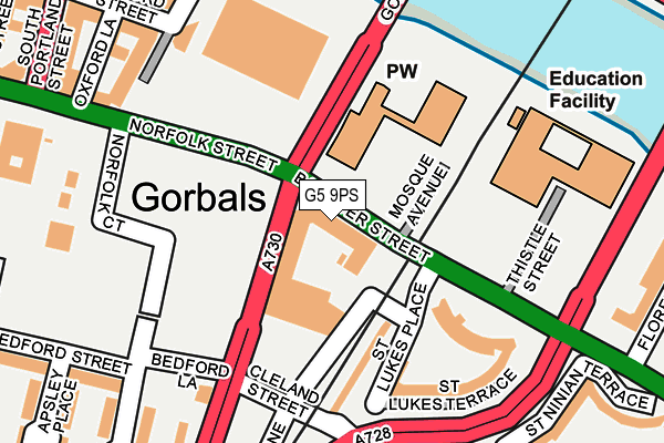 G5 9PS map - OS OpenMap – Local (Ordnance Survey)