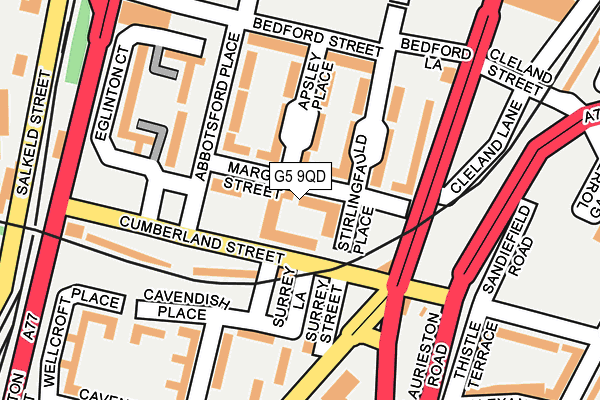 G5 9QD map - OS OpenMap – Local (Ordnance Survey)