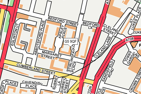 G5 9QF map - OS OpenMap – Local (Ordnance Survey)