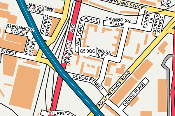 G5 9QG map - OS OpenMap – Local (Ordnance Survey)