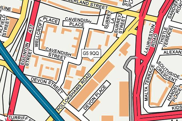G5 9QQ map - OS OpenMap – Local (Ordnance Survey)