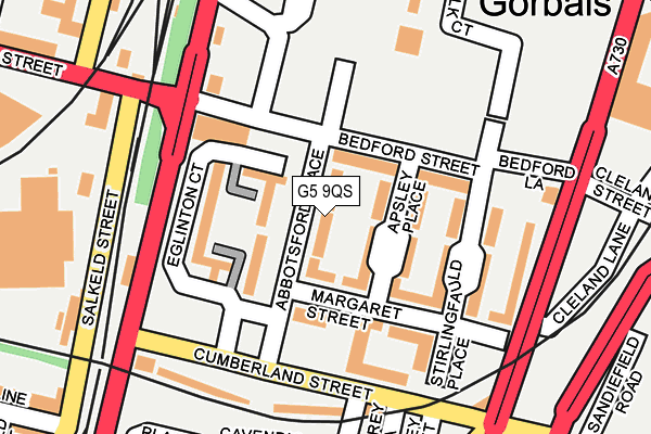 G5 9QS map - OS OpenMap – Local (Ordnance Survey)