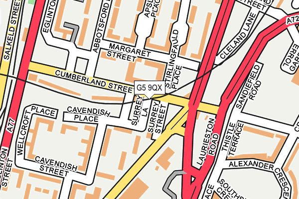 G5 9QX map - OS OpenMap – Local (Ordnance Survey)