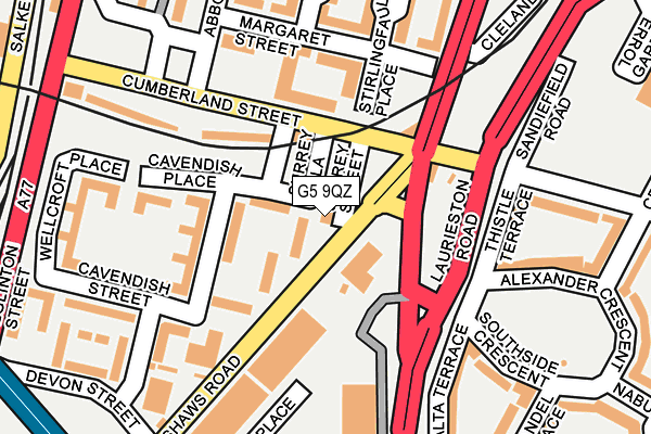 G5 9QZ map - OS OpenMap – Local (Ordnance Survey)