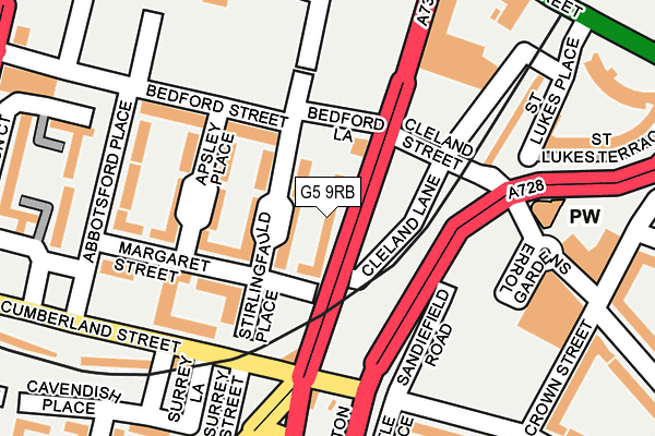 G5 9RB map - OS OpenMap – Local (Ordnance Survey)