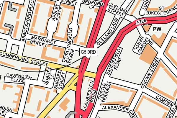 G5 9RD map - OS OpenMap – Local (Ordnance Survey)