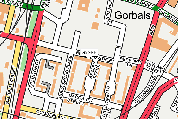 G5 9RE map - OS OpenMap – Local (Ordnance Survey)