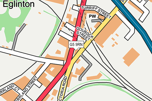 G5 9RN map - OS OpenMap – Local (Ordnance Survey)