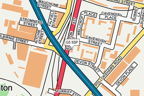 G5 9SP map - OS OpenMap – Local (Ordnance Survey)