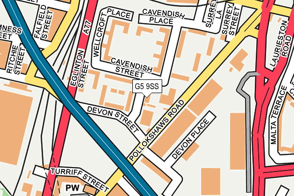 G5 9SS map - OS OpenMap – Local (Ordnance Survey)