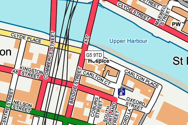 G5 9TD map - OS OpenMap – Local (Ordnance Survey)