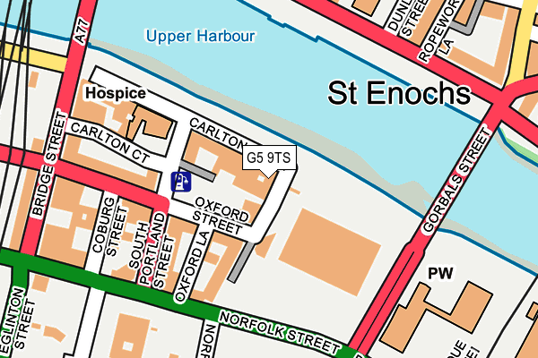 G5 9TS map - OS OpenMap – Local (Ordnance Survey)