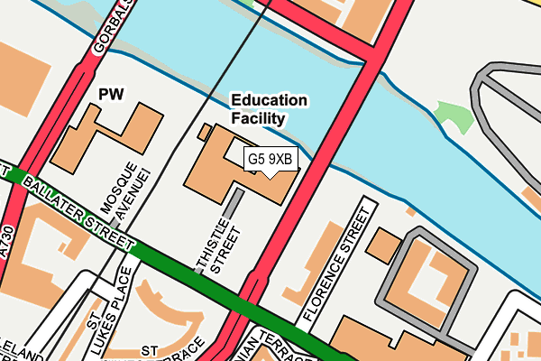 G5 9XB map - OS OpenMap – Local (Ordnance Survey)