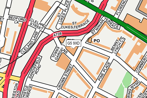 G5 9XD map - OS OpenMap – Local (Ordnance Survey)