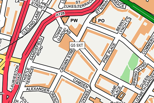 G5 9XT map - OS OpenMap – Local (Ordnance Survey)