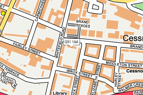 G51 1AA map - OS OpenMap – Local (Ordnance Survey)