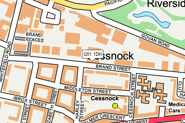 G51 1DH map - OS OpenMap – Local (Ordnance Survey)