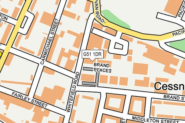 G51 1DR map - OS OpenMap – Local (Ordnance Survey)