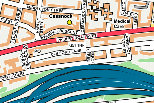 G51 1NR map - OS OpenMap – Local (Ordnance Survey)