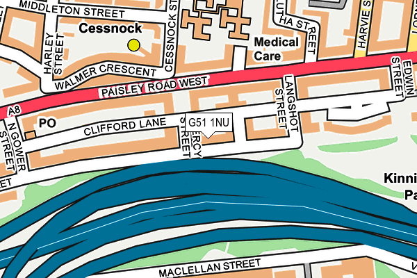 G51 1NU map - OS OpenMap – Local (Ordnance Survey)