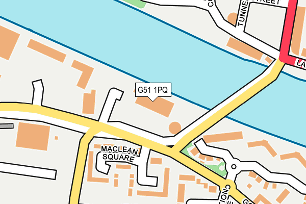 G51 1PQ map - OS OpenMap – Local (Ordnance Survey)