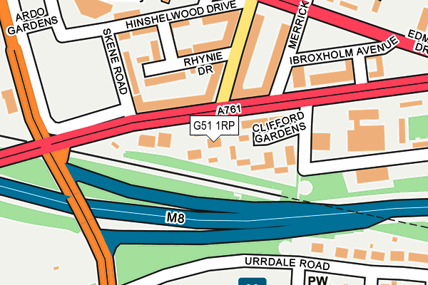 G51 1RP map - OS OpenMap – Local (Ordnance Survey)