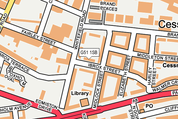 G51 1SB map - OS OpenMap – Local (Ordnance Survey)
