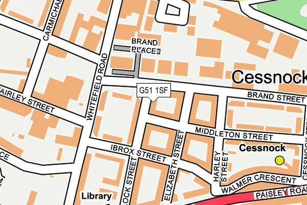 G51 1SF map - OS OpenMap – Local (Ordnance Survey)