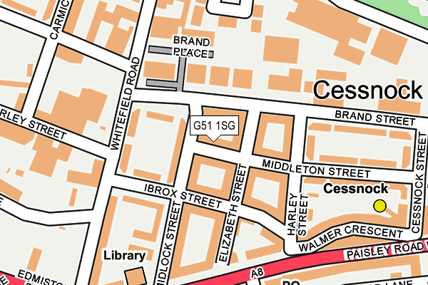 G51 1SG map - OS OpenMap – Local (Ordnance Survey)