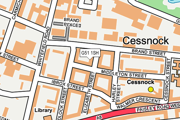 G51 1SH map - OS OpenMap – Local (Ordnance Survey)