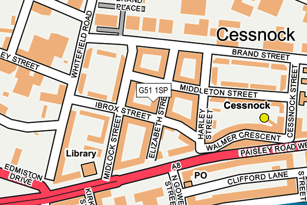 G51 1SP map - OS OpenMap – Local (Ordnance Survey)