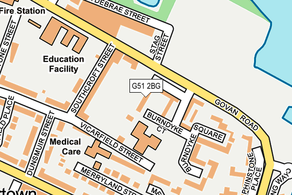 G51 2BG map - OS OpenMap – Local (Ordnance Survey)