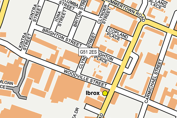 G51 2ES map - OS OpenMap – Local (Ordnance Survey)