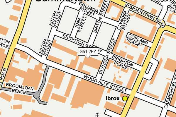 G51 2EZ map - OS OpenMap – Local (Ordnance Survey)