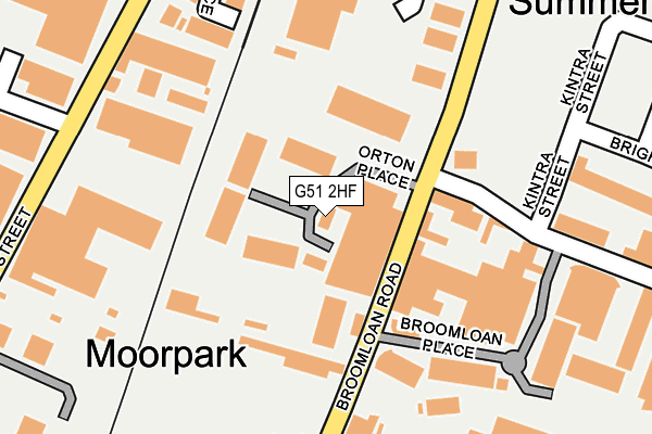 G51 2HF map - OS OpenMap – Local (Ordnance Survey)